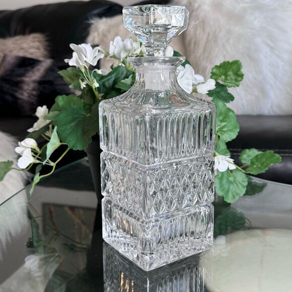 Vintage German Crystal Decanter with Stopper